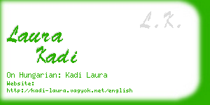 laura kadi business card